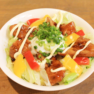 春キャベツと鶏の照り焼き丼