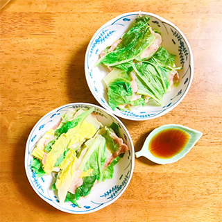 豚肉と白菜のミルフィーユ蒸し