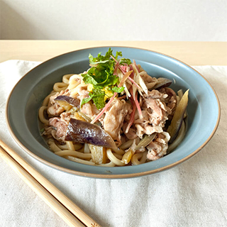 豚なすぶっかけうどん