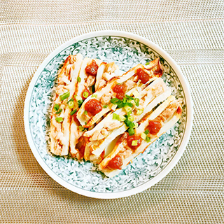 ちくわの味噌マヨ焼き