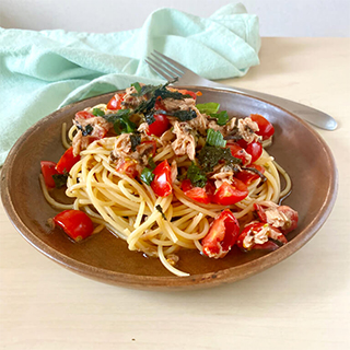 ツナトマ和風パスタ